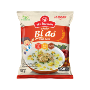 Cháo bí đỏ thịt bằm 50g