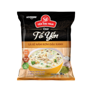 Cháo yến gà xé nấm rơm